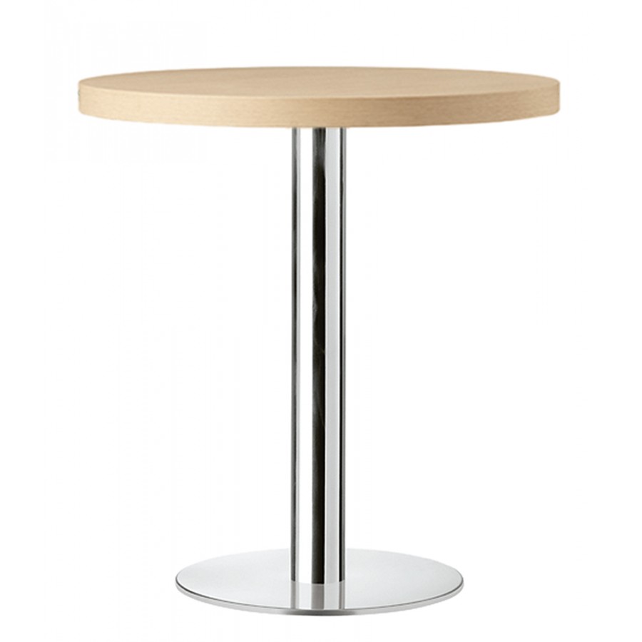 Masa rotunda medie din lemn si otel Metalmobil XT 477